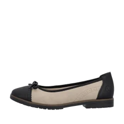 Clearance Rieker Ballerinasko, , 42 Schwarz/Jute