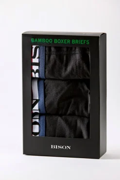 Bison Bamboo 3-pak Boxer Briefs, , XXL* Undertøj