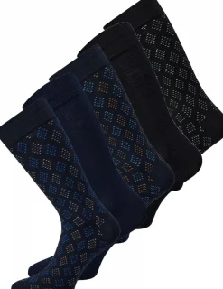 Claudio Bamboo 5-pak Strømper, , 40-47 96 Multifarvet