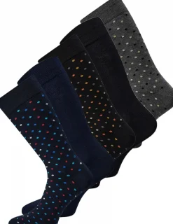 Hot Claudio Bamboo 5-pak Strømper, , 40-47 97 Multifarvet