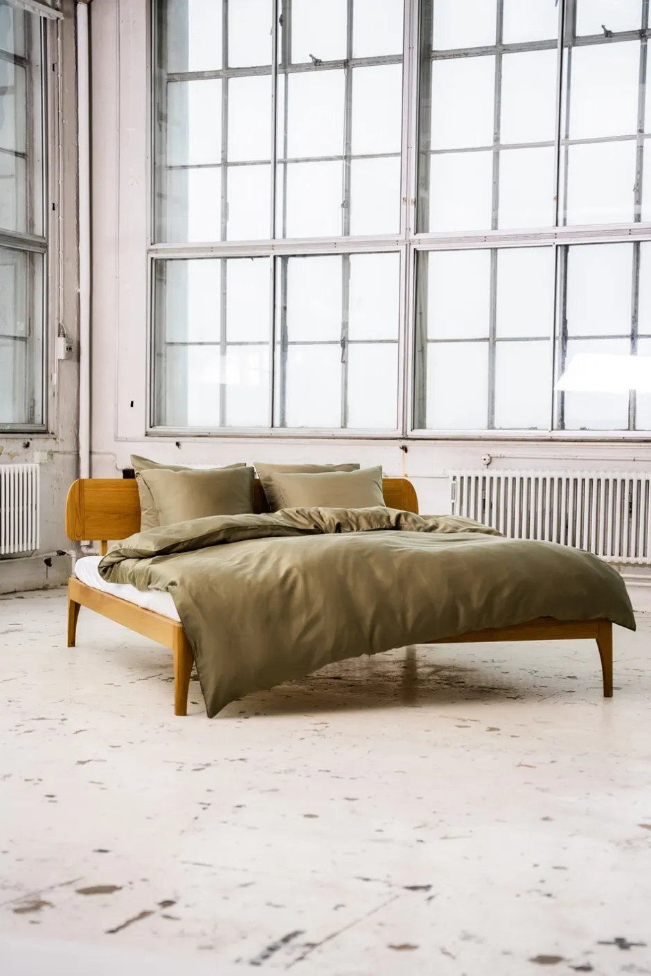 Clearance Nordic Weaving Bambus Sengetøj, , 200x220 cm Khaki