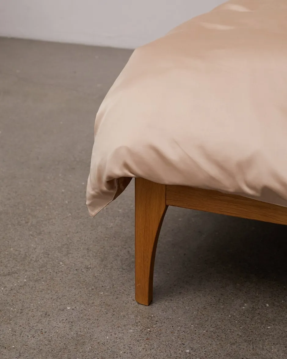 Nordic Weaving Bambus Sengetøj, , 140x200 cm Lys Beige