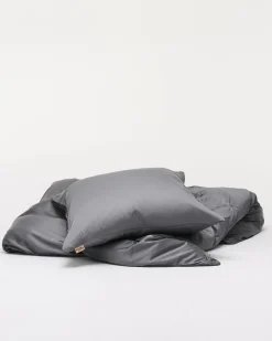 Discount Nordic Weaving Bambus Sengetøj, , 140x200 cm Mørkegrå