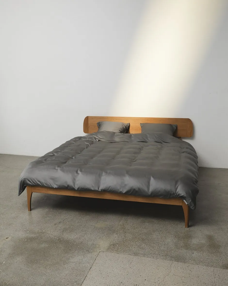 Discount Nordic Weaving Bambus Sengetøj, , 140x200 cm Mørkegrå