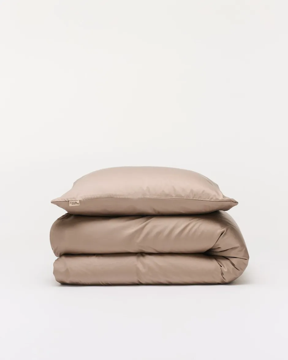 Clearance Nordic Weaving Bambus Sengetøj, , 140x200 cm Taupe