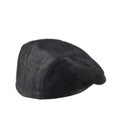 Best MJM Bang 32 Leather Flatcap, , M Black