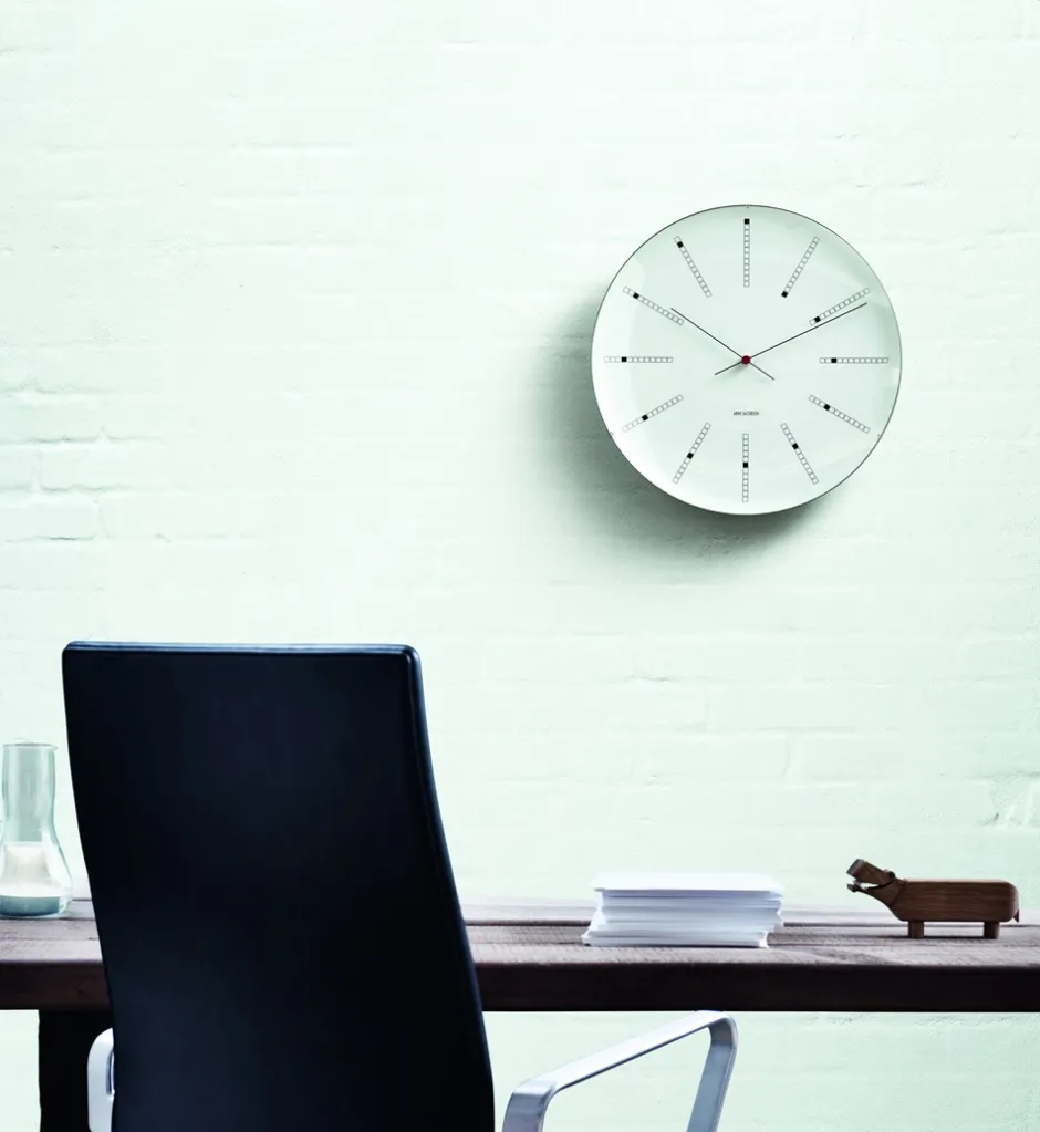Arne Jacobsen Bankers Vægur, , Ø21 cm* Ure & Vejrstationer