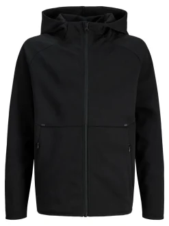 Clearance Jack & Jones Junior Base Zip Sweat Hættetrøje, , 152 cm Black