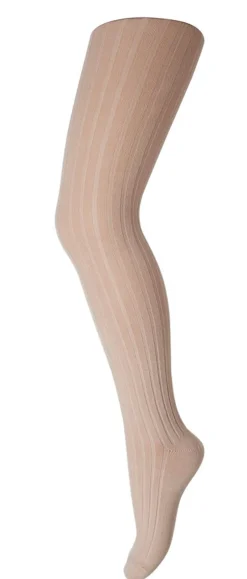 MP Denmark Basic Cotton Rib Strømpebukser, , 150 cm*Børn Sokker & Strømper
