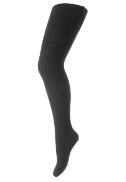Clearance MP Denmark Basic Cotton Rib Strømpebukser, , 70 cm Black