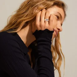 Discount Pilgrim Bathilda Ring, Silver Plated