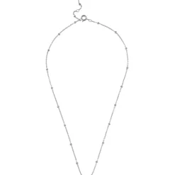 ENAMEL Copenhagen Beaded Chain Halskæde, , 38+2+2 cm Silver