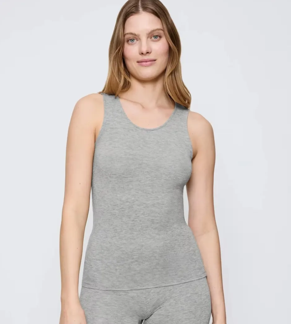 Sale Triumph Beauty Layers Top, , XL Medium Grey Melange