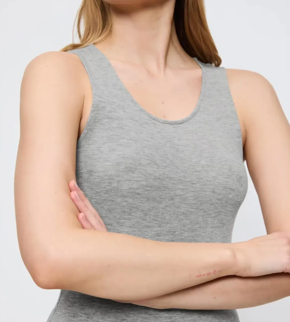 Sale Triumph Beauty Layers Top, , XL Medium Grey Melange