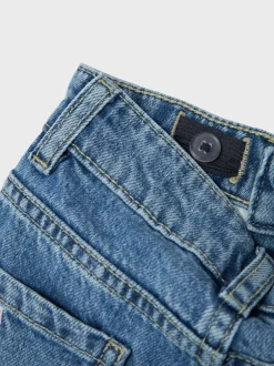 Outlet Name It Bella Jeans, , 104 cm Medium Blue Denim Bows