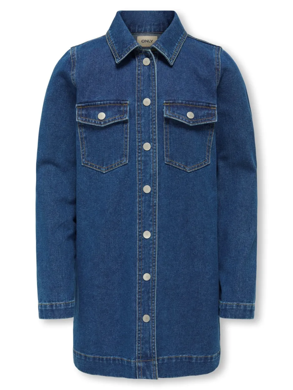 KIDS ONLY Belle Denim Kjole, , 152 cm*Børn Kjoler