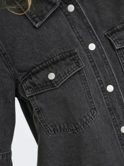 Discount ONLY Belle Denimkjole, , XS Washed Black