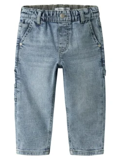 New Name It Ben Tapered Jeans, , 104 cm Light Blue Denim