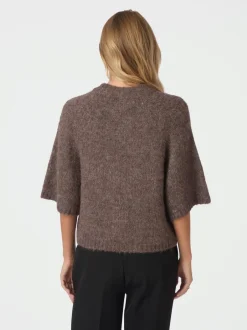 Outlet Neo Noir Benuta Fluffy Knit Cardigan, , 38 Light Brown