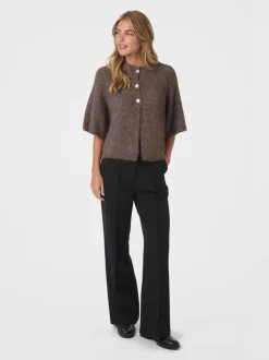 Outlet Neo Noir Benuta Fluffy Knit Cardigan, , 38 Light Brown