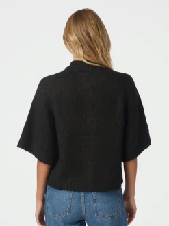 Neo Noir Benuta Fluffy Knit Cardigan, , 38 Dark Brown