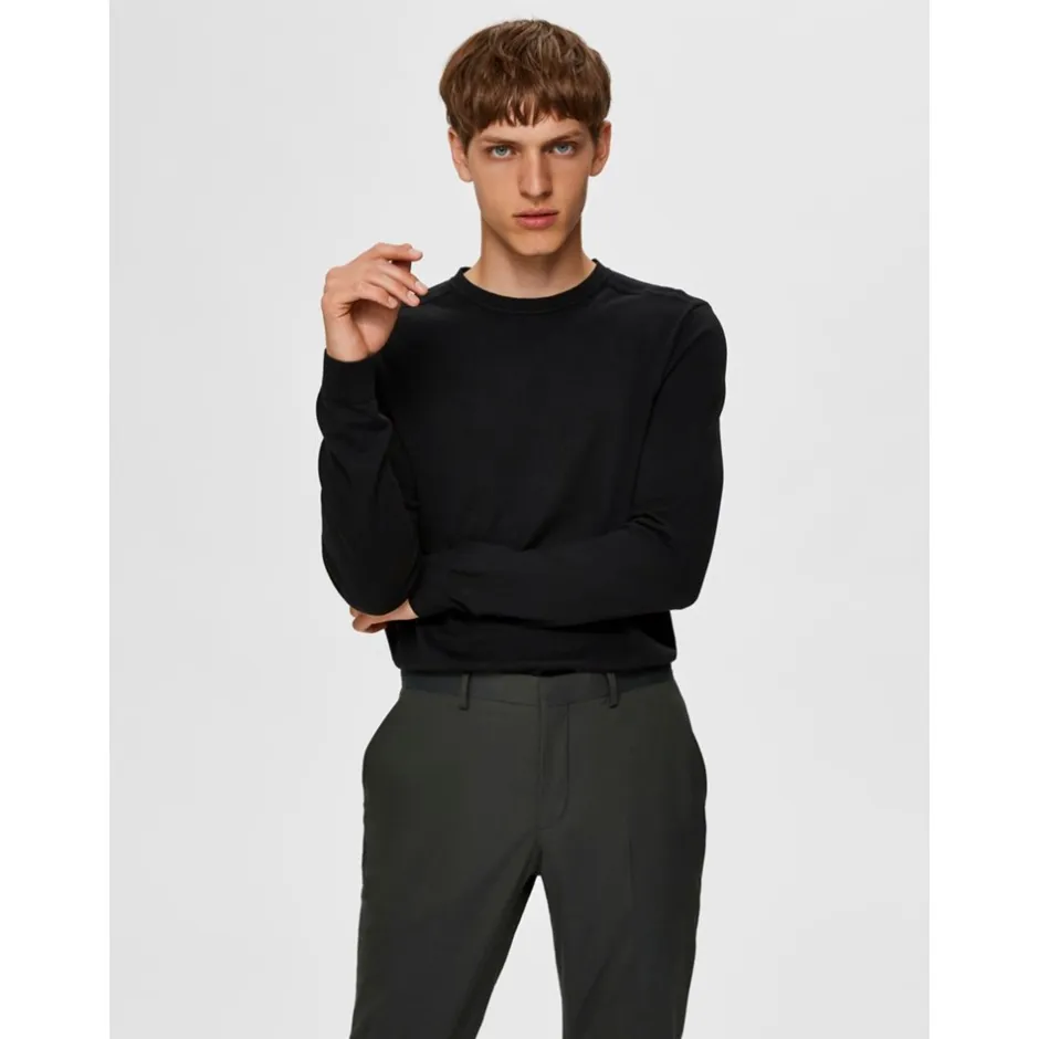 Clearance Selected Homme Berg Striktrøje, , L Sort