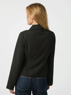 New Neo Noir Bertha Structure Bluse, , 40 Black