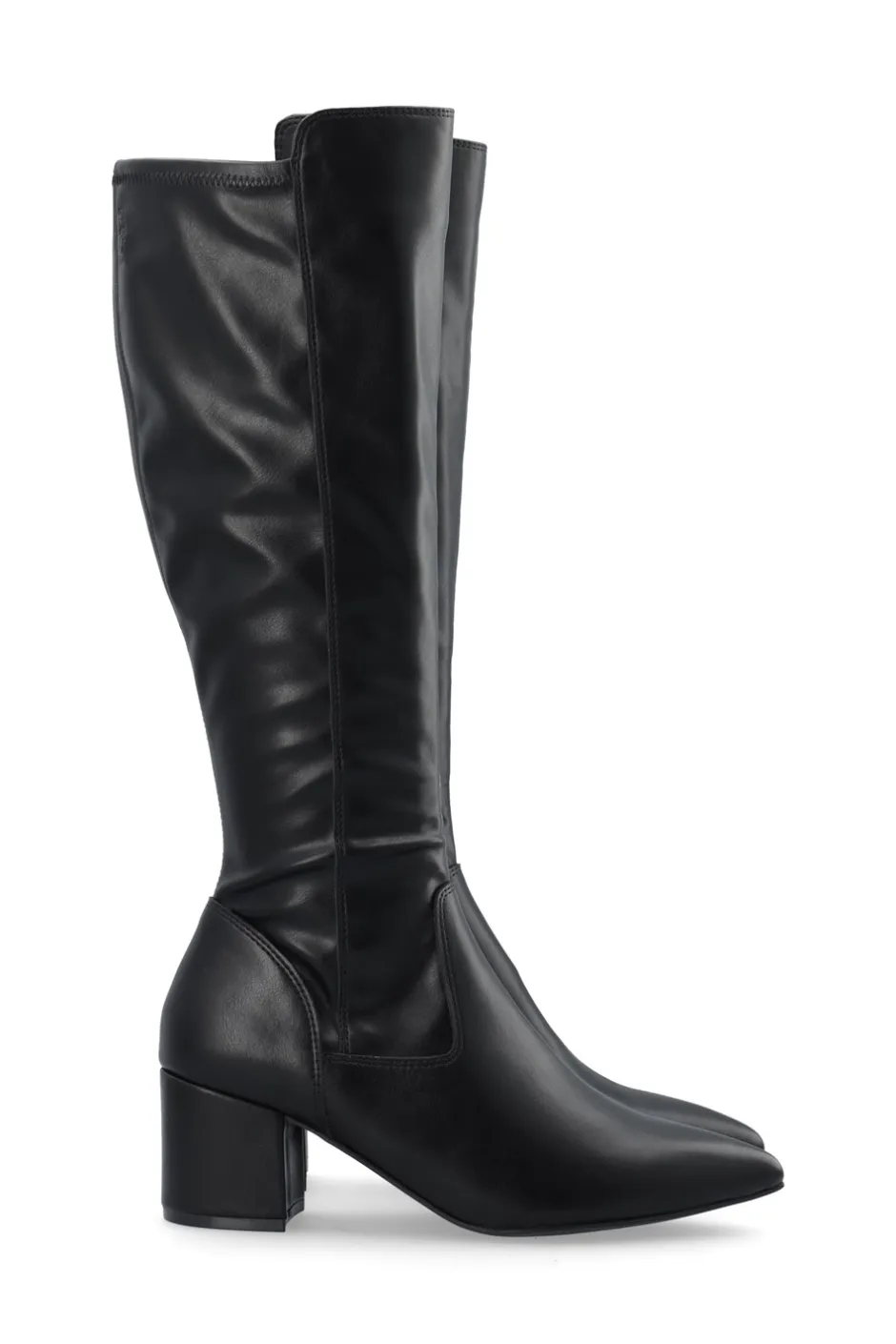 New Bianco BIADevived Stretch Knee High Støvler, , 38 Black