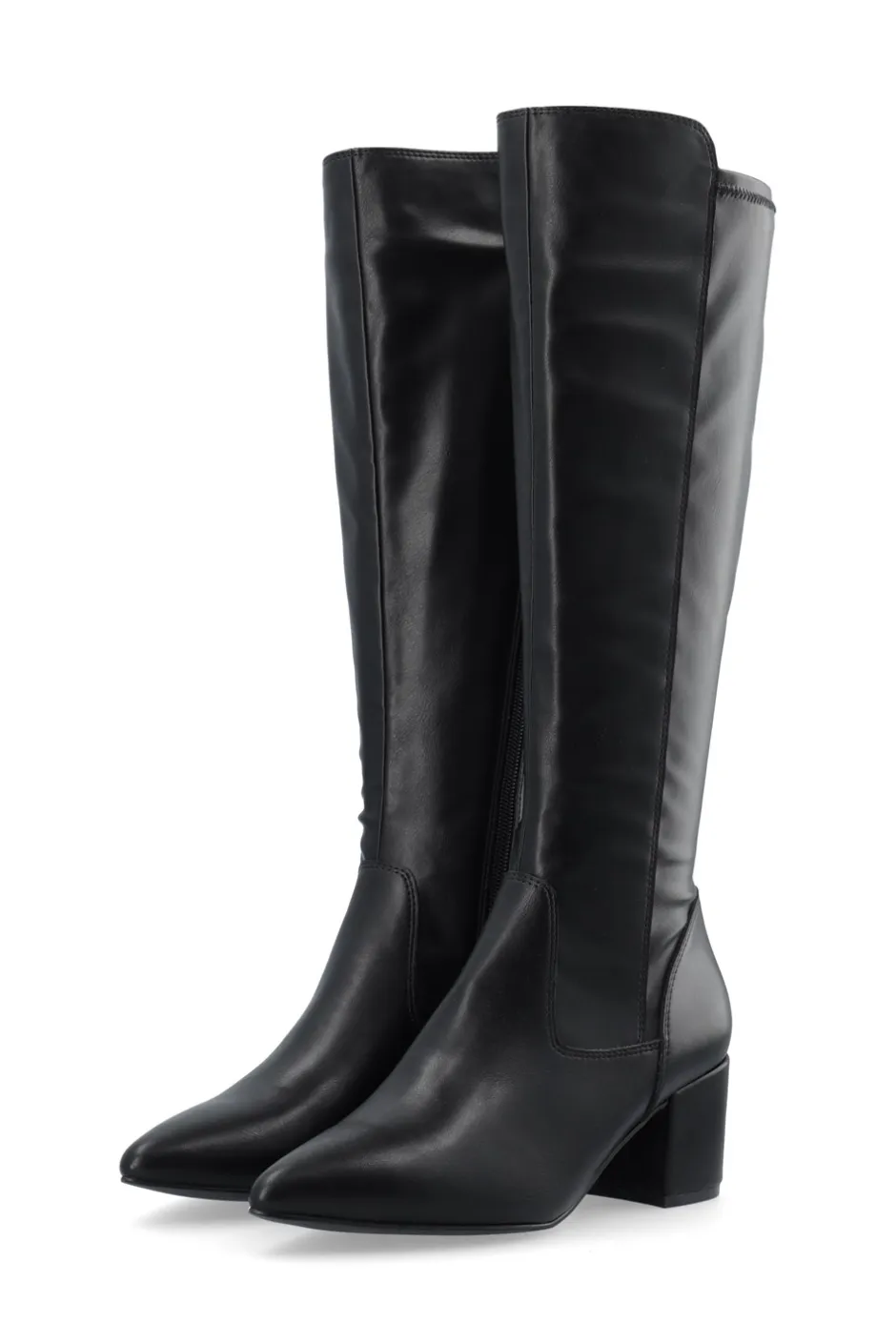New Bianco BIADevived Stretch Knee High Støvler, , 38 Black