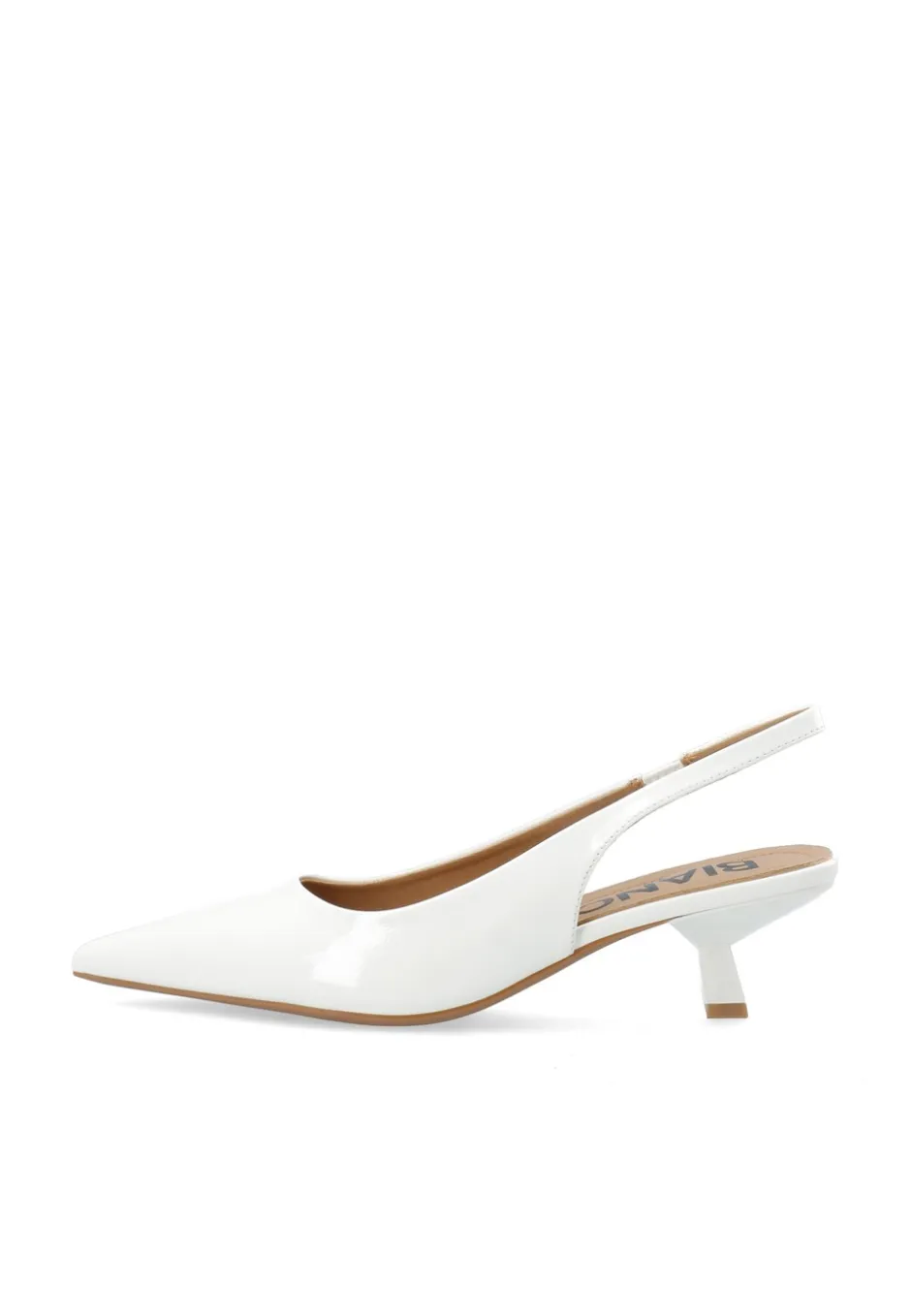 Hot Bianco BIAKirstin Kitten Heel Slingback, , 39 Off White