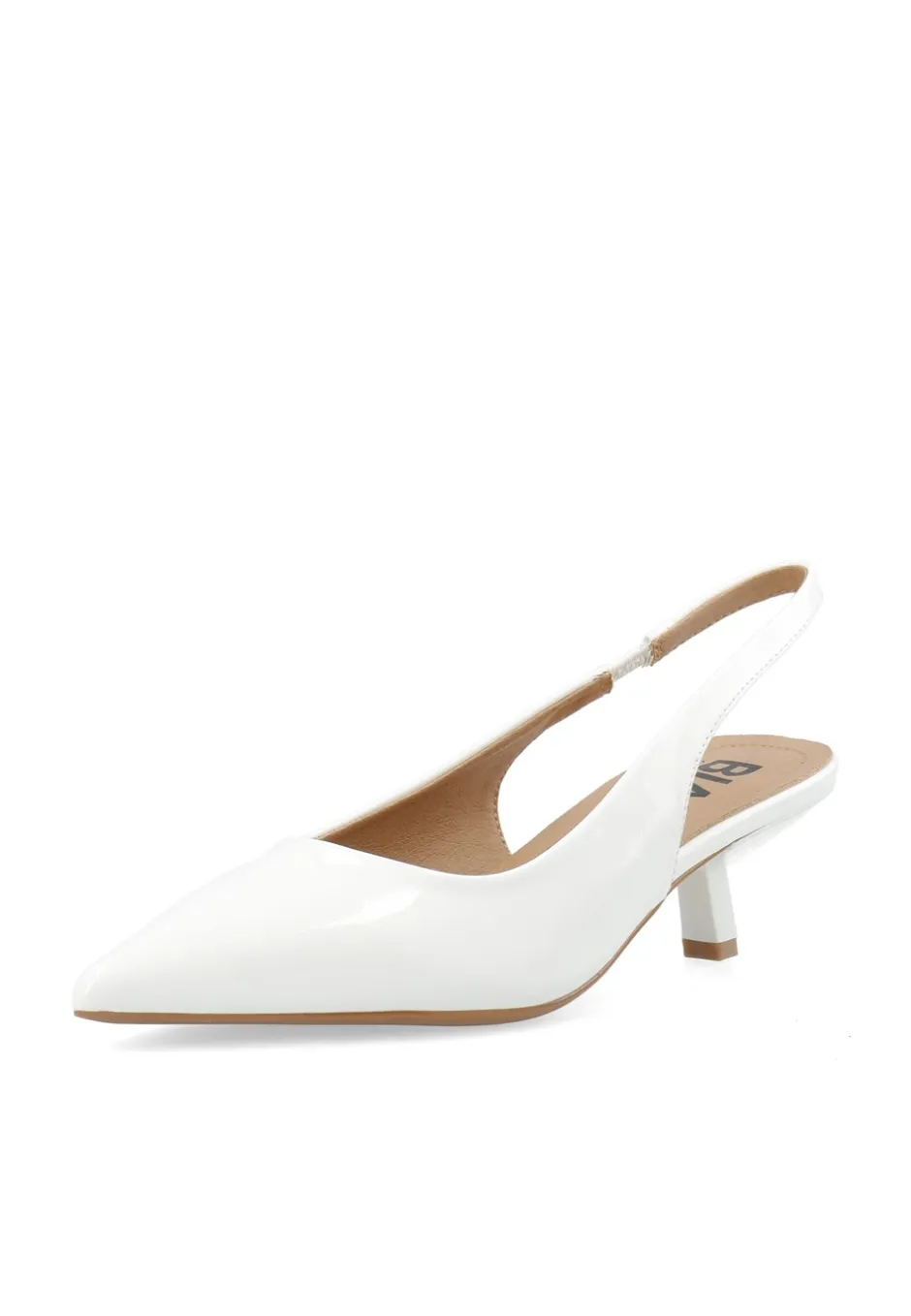 Hot Bianco BIAKirstin Kitten Heel Slingback, , 39 Off White