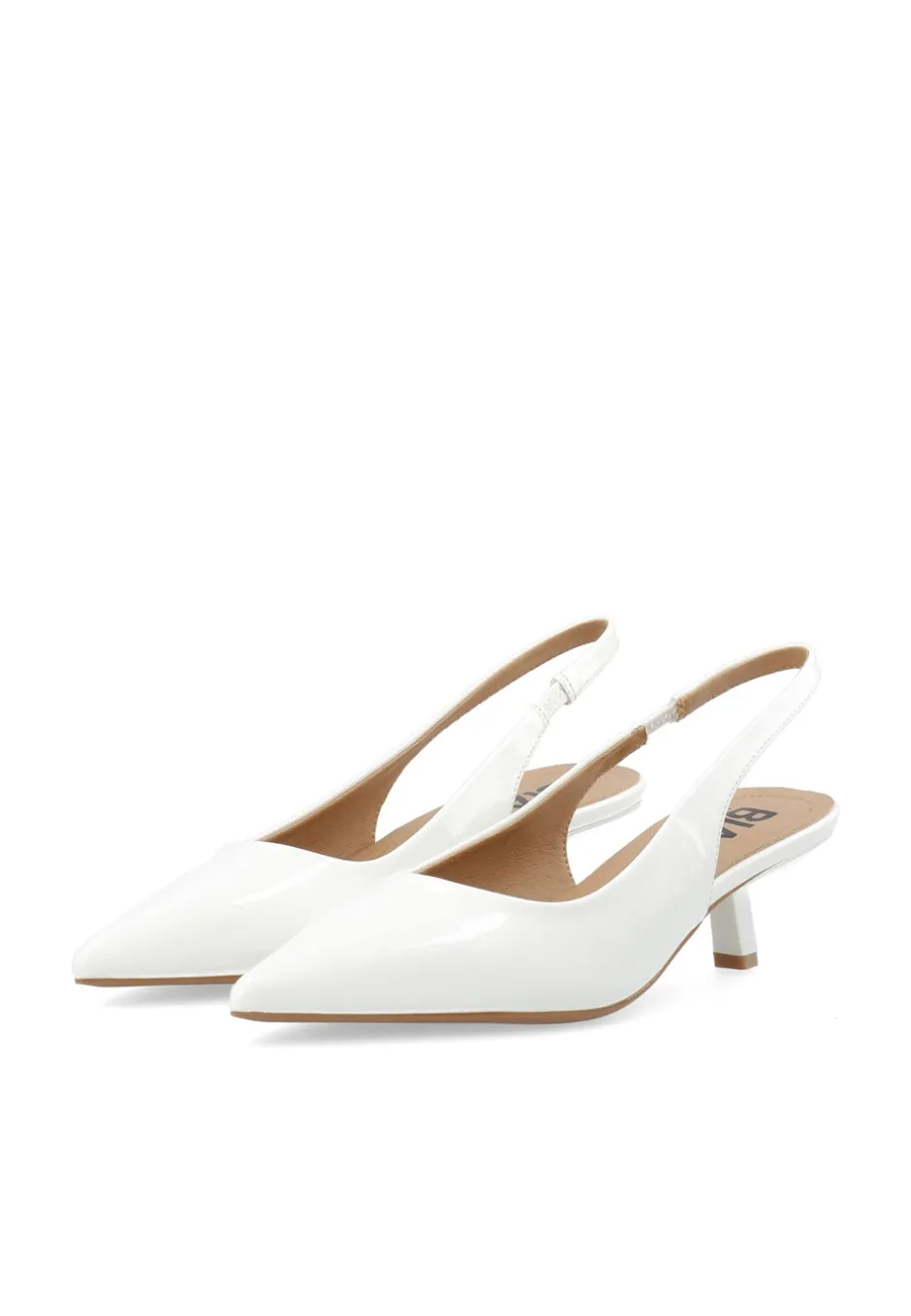 Hot Bianco BIAKirstin Kitten Heel Slingback, , 39 Off White