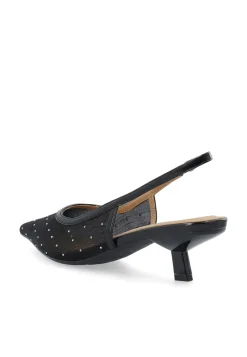 Outlet Bianco BIAKristin Slingback Sko, , 42 Black Rhinestone