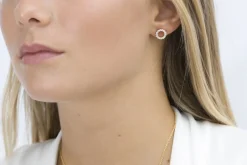 Sif Jakobs Jewellery Biella Uno Piccolo Øreringe, Guld/Hvid*Dame Øreringe