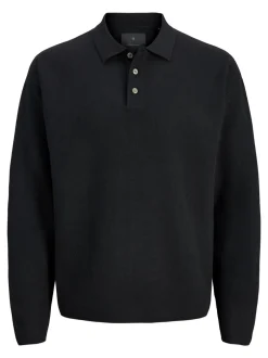 Jack & Jones Junior Blabradfort Knit Polo, , 152 cm*Børn T-Shirts & Toppe|Strik & Sweatshirts