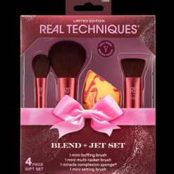 Real Techniques Blend + Jet Set Gaveæske* Gaveæsker Til Hende|Makeupbørster