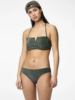 Best Pieces Bling Bikinitrusser, , XL Dark Green