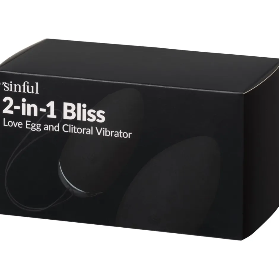 Best Sinful Bliss Love 2-I-1 Æg og Klitoris Vibrator