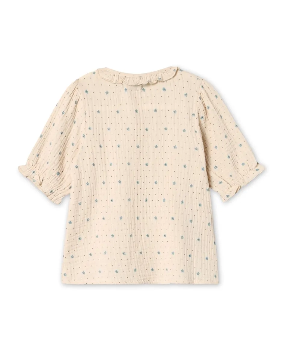 Clearance Fliink Blooming Bluse, , 110 cm Sandshell AOP