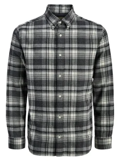 Jack&Jones Blubarkley Flannel X-Max Skjorte, , L Charcoal Gray