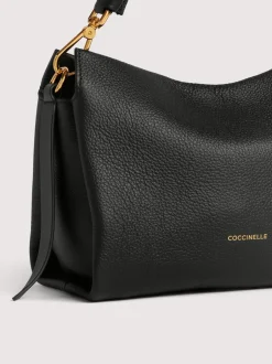 Sale Coccinelle Boheme Small Håndtaske, Noir/Cognac