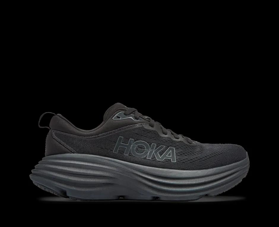 Clearance Hoka Bondi 8 Sneakers, , 36 2/3 Black/Black