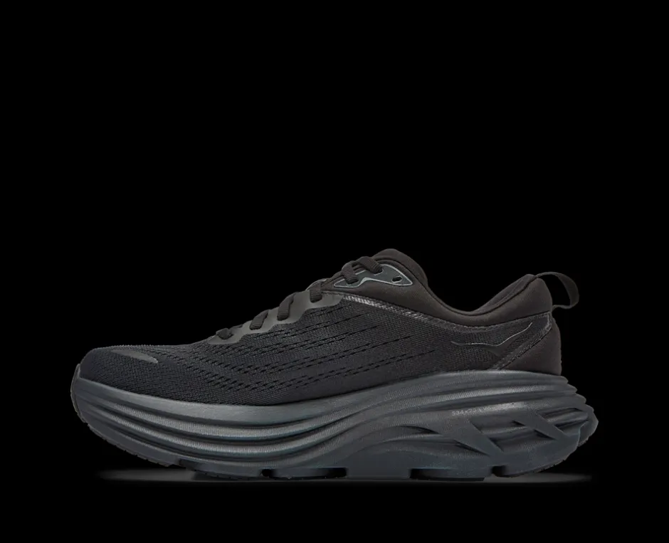 Clearance Hoka Bondi 8 Sneakers, , 36 2/3 Black/Black