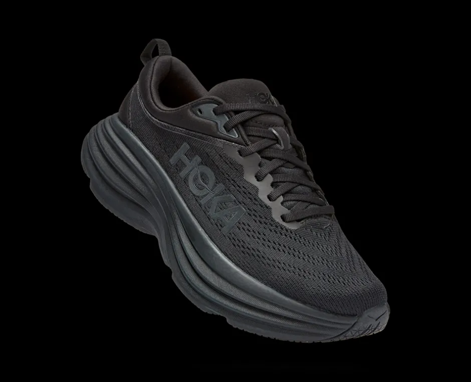 Clearance Hoka Bondi 8 Sneakers, , 36 2/3 Black/Black
