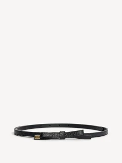 New By Malene Birger Booma Læderbælte, Black