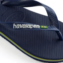 Best Havaianas Brazil Logo Sandaler, , 41/42 Navy Blue