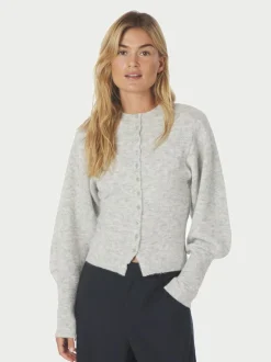 Neo Noir Briano Soft Knit Cardigan, , 40 Light Grey Melange