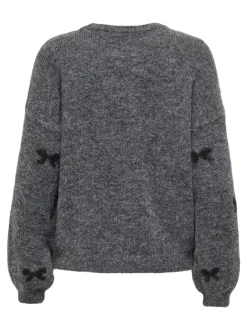 Clearance ONLY Brunhilda Life Striktrøje, , M Medium Grey Melange