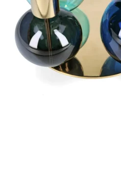 Outlet Holmegaard Bubble Lysestage, Blue/Green/Smoke