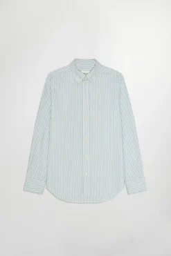 New NN. 07 Cabo BD Skjorte, , M Cerulean Stripe